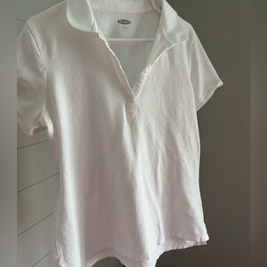 White polo size Large from Old Navy.